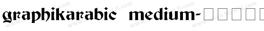 graphikarabic medium字体转换